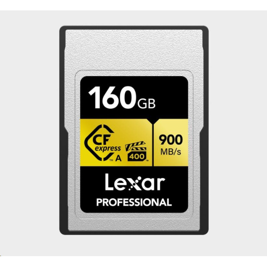 Lexar CFexpress Pro Gold R900/W800 - VPG400 (Type A) 160GB Lexar CFexpress Pro Gold R900/W800 - VPG400 (Type A) 160GB