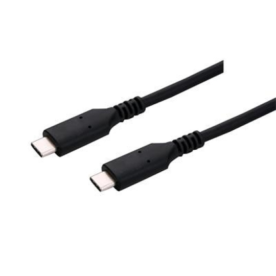 C-TECH kabel USB 4.0, Type-C (CM/CM), PD 100W, 40Gbps, 0,5m, černý