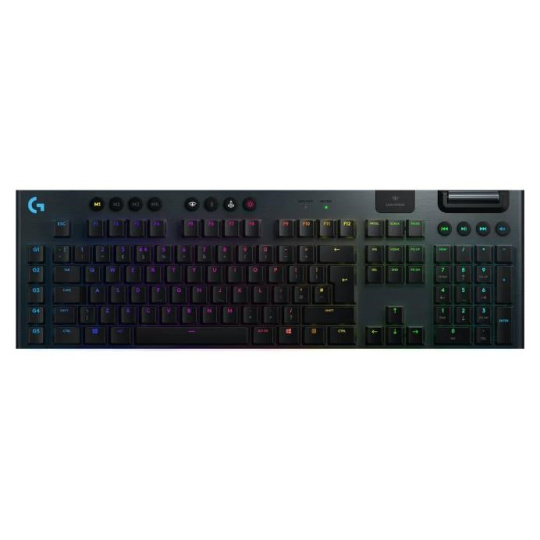 Logitech Mechanical Gaming Keyboard G915 LIGHTSPEED Wireless RGB - GL Tactile - CARBON - US INT'L - 2.4GHZ/BT