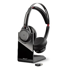 BAZAR - Poly Bluetooth Headset Voyager Focus UC B825-M, včetně nabíjecího stojánku, (rozbaleno, náhradní krabice)