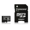 TRANSCEND MicroSDHC karta 16GB Ultimate, Class 10 UHS-I 600x, MLC + adaptér