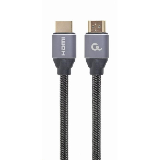 GEMBIRD Kabel HDMI 2.0, 2m, opletený, černý, blister