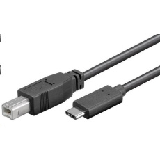 PremiumCord Kabel USB 3.1 konektor C/male - USB 2.0 konektor B/male, 1m