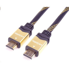 PREMIUMCORD Kabel HDMI 2.0 High Speed + Ethernet kabel HQ, zlacené konektory, 3m