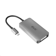 Club3D Adaptér aktivní USB Type C na DVI-I Dual Link, HDCP on