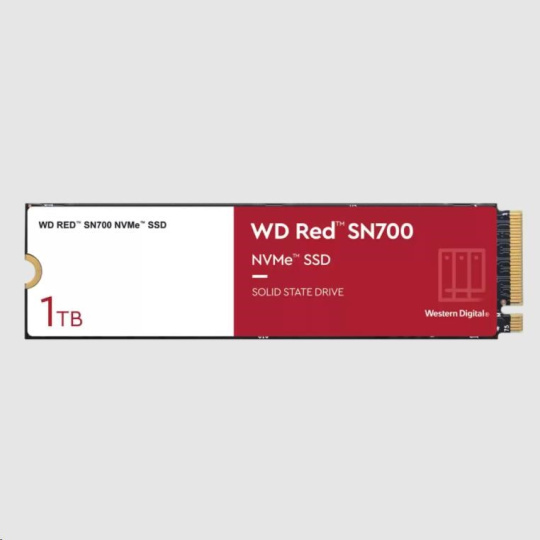 WD RED SSD NVMe 1TB PCIe SN700, Geb3 8GB/s, (R:3430/W:3000 MB/s) TBW 2000