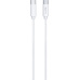 WG - Datový kabel Type-C na Type-C, 2 metry, 3A, 60W, bílá