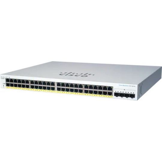 Cisco switch CBS220-48FP-4X (48xGbE,4xSFP+,48xPoE+,740W)
