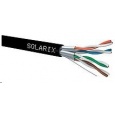 Instalační kabel Solarix STP, Cat6A, drát, PE, cívka 500m SXKD-6A-STP-PE