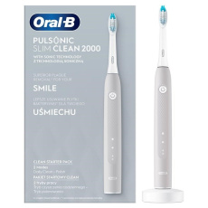 Oral-B Pulsonic Slim Clean 2000 Grey Zubní kartáček