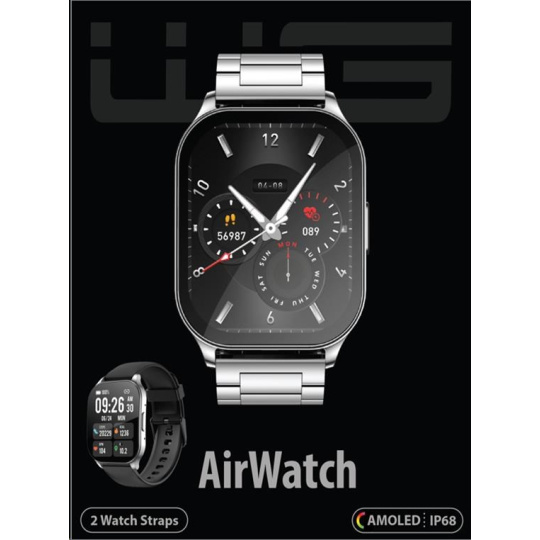 WG - Chytré hodinky WG AirFlexOne / smart watch / silver