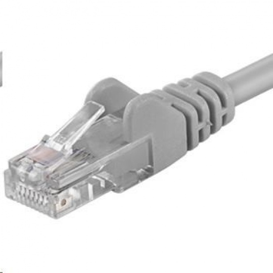 PREMIUMCORD Patch kabel UTP RJ45-RJ45 CAT5e 25m šedá