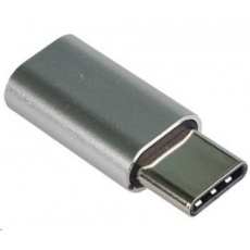 PREMIUMCORD Adaptér USB 3.1 C/male - USB 2.0 Micro-B/female, stříbrný PREMIUMCORD Adaptér USB 3.1 C/male - USB 2.0 Micro-B/female, stříbrný