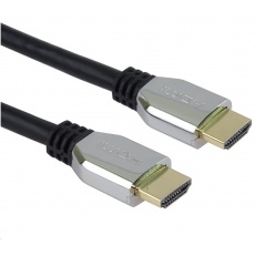 PREMIUMCORD Kabel HDMI 2.1 High Speed + Ethernet kabel (Zinc Alloy krytky, zlacené konektory) 0.5m PREMIUMCORD Kabel HDMI 2.1 High Speed + Ethernet kabel (Zinc Alloy krytky, zlacené konektory) 0.5m
