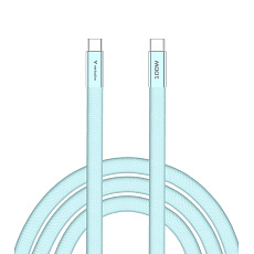 VERBATIM Kabel Sync & Charge SoftTouch USB-C, 100W, 120cm, modrá VERBATIM Kabel Sync & Charge SoftTouch USB-C, 100W, 120cm, modrá