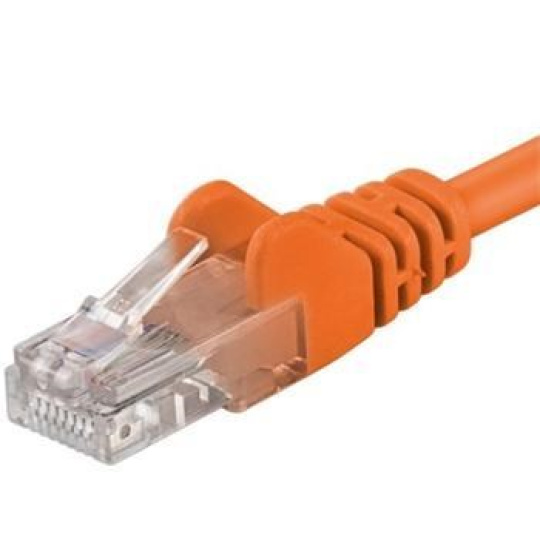 PremiumCord Patch kabel UTP RJ45-RJ45 CAT6 0.5m oranžová