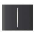 Ajax CenterButton (2-gang) vertical - Středové dvou tlačítko, vertikální instalace, grafitová