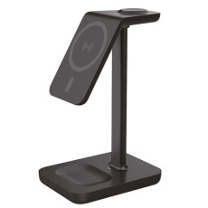 Solight stolní nabíječka 3v1, Qi2, MagSafe kompatibilní Solight stolní nabíječka 3v1, Qi2, MagSafe kompatibilní