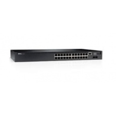 DELL Networking N2024P L2 POE+ 24x 1GbE + 2x 10GbE SFP+ fixed ports Stacking IO to PSU air AC DELL Networking N2024P L2 POE+ 24x 1GbE + 2x 10GbE SFP+ fixed ports Stacking IO to PSU air AC
