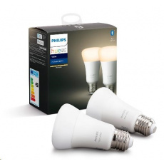 PHILIPS Hue White, 2x žárovka 9W E27 A60 2700K 806lm PHILIPS Hue White, 2x žárovka 9W E27 A60 2700K 806lm