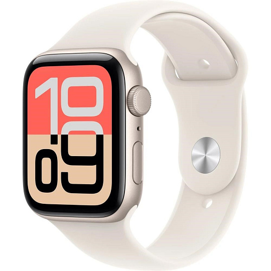 Apple Watch SE 3 GPS 40mm Starlight Aluminium Case with Starlight Sport Band - S/M Apple Watch SE 3 GPS 40mm Starlight Aluminium Case with Starlight Sport Band - S/M