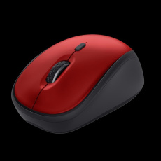 BAZAR - TRUST myš Yvi+ Wireless Mouse Eco Red, červená - Poškozený obal (Komplet)