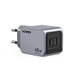 UGREEN síťová rychlonabíječka Nexode Pro 45W 2-Port USB-C, GaN, stříbrná