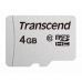 TRANSCEND MicroSDHC karta 4GB 300S, Class 10, bez adaptéru