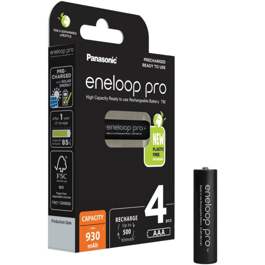 PANASONIC HR03 AAA 4HCDE/4BE ENELOOP PRO N, 930 mAh (Blistr 4ks)