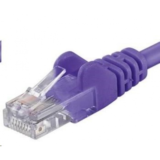 PREMIUMCORD Patch kabel UTP RJ45-RJ45 CAT5e 3m fialová