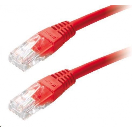 Patch kabel Cat6, UTP - 2m, červený