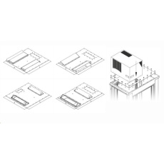 TRITON montážní redukce ke klimatizaci X3 a X4 do hloubky rozvaděče 800 x 1000 mm, černá TRITON montážní redukce ke klimatizaci X3 a X4 do hloubky rozvaděče 800 x 1000 mm, černá
