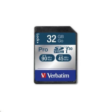 VERBATIM SDHC karta 32GB Pro, U3, V30 VERBATIM SDHC karta 32GB Pro, U3, V30
