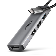 AXAGON HMC-H3A, USB 5Gbps hub, 3x USB-A, HDMI 4k/30Hz, kabel USB-C 15cm AXAGON HMC-H3A, USB 5Gbps hub, 3x USB-A, HDMI 4k/30Hz, kabel USB-C 15cm