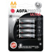 AgfaPhoto Ultra alkalická baterie LR06/AA, 4ks