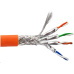 S/FTP kabel LEXI-Net, Cat6A, LS0H, B2ca-s1a,d0,a1, oranžový, 500m, cívka