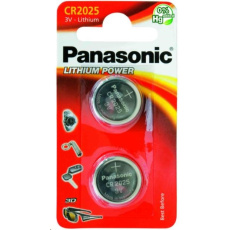 PANASONIC Lithiová baterie (knoflíková) CR-2025EL/2B 3V (Blistr 2ks) PANASONIC Lithiová baterie (knoflíková) CR-2025EL/2B 3V (Blistr 2ks)