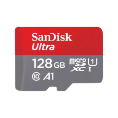 SanDisk MicroSDXC karta 128GB Ultra (140MB/s, A1 Class 10 UHS-I ) + adaptér SanDisk MicroSDXC karta 128GB Ultra (140MB/s, A1 Class 10 UHS-I ) + adaptér