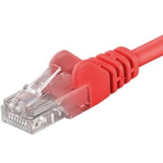 PremiumCord Patch kabel UTP RJ45-RJ45 CAT6 3m červená PremiumCord Patch kabel UTP RJ45-RJ45 CAT6 3m červená