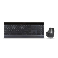 RAPOO set klávesnice a myš 9900M multi-mode bezdrátový ultra-slim CZ/SK, černá RAPOO set klávesnice a myš 9900M multi-mode bezdrátový ultra-slim CZ/SK, černá