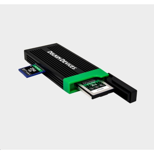 Delkin Cardreader CFexpress Type B & SD UHS-II (Type C to C & Type C to A Cables) Delkin Cardreader CFexpress Type B & SD UHS-II (Type C to C & Type C to A Cables)