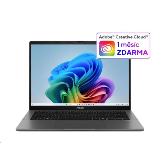 ASUS NTB Vivobook S14 (S3407QA-OLED063W), X1 26 100, 14" FHD, 32GB, 1TB SSD, Adreno, W11 Home, Matte Gray ASUS NTB Vivobook S14 (S3407QA-OLED063W), X1 26 100, 14" FHD, 32GB, 1TB SSD, Adreno, W11 Home, Matte Gray