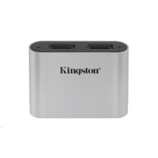 Kingston čtečka karet, USB3.2 Gen1 Workflow Dual-Slot microSDHC/SDXC UHS-II Card Reader čtečka karet Kingston čtečka karet, USB3.2 Gen1 Workflow Dual-Slot microSDHC/SDXC UHS-II Card Reader čtečka karet
