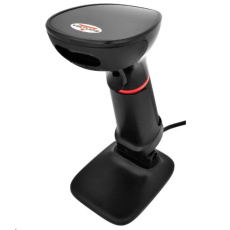Virtuos CCD 2D čtečka HT-855A, RS-232, stojánek, černá Virtuos CCD 2D čtečka HT-855A, RS-232, stojánek, černá