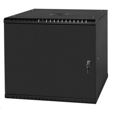 LEXI-Net 19" nástěnný rozvaděč Basic 9U 525x450, plechové dveře, bez zad, rozložený, černý LEXI-Net 19" nástěnný rozvaděč Basic 9U 525x450, plechové dveře, bez zad, rozložený, černý