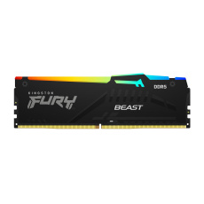 KINGSTON DIMM DDR5 16GB 6000MT/s CL30 Non-ECC FURY Beast RGB XMP, Černá KINGSTON DIMM DDR5 16GB 6000MT/s CL30 Non-ECC FURY Beast RGB XMP, Černá