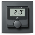Homematic IP  Nástěnný termostat se senzorem vlhkosti, antracit - HmIP-WTH-A