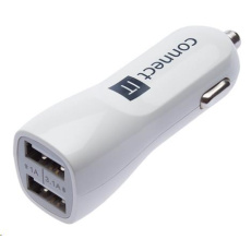 CONNECT IT USB PREMIUM nabíječka univerzální do auta (2x USB 3,1A a 1A), bílá CONNECT IT USB PREMIUM nabíječka univerzální do auta (2x USB 3,1A a 1A), bílá