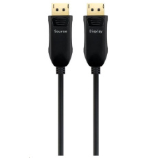 PREMIUMCORD Optický DisplayPort 1.4 přípojný kabel M/M, zlacené konekt. 30m PREMIUMCORD Optický DisplayPort 1.4 přípojný kabel M/M, zlacené konekt. 30m