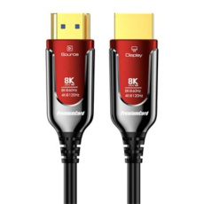 PREMIUMCORD Ultra High Speed HDMI 2.1 optický fiber kabel 8K@60Hz, zlacené 15m PREMIUMCORD Ultra High Speed HDMI 2.1 optický fiber kabel 8K@60Hz, zlacené 15m